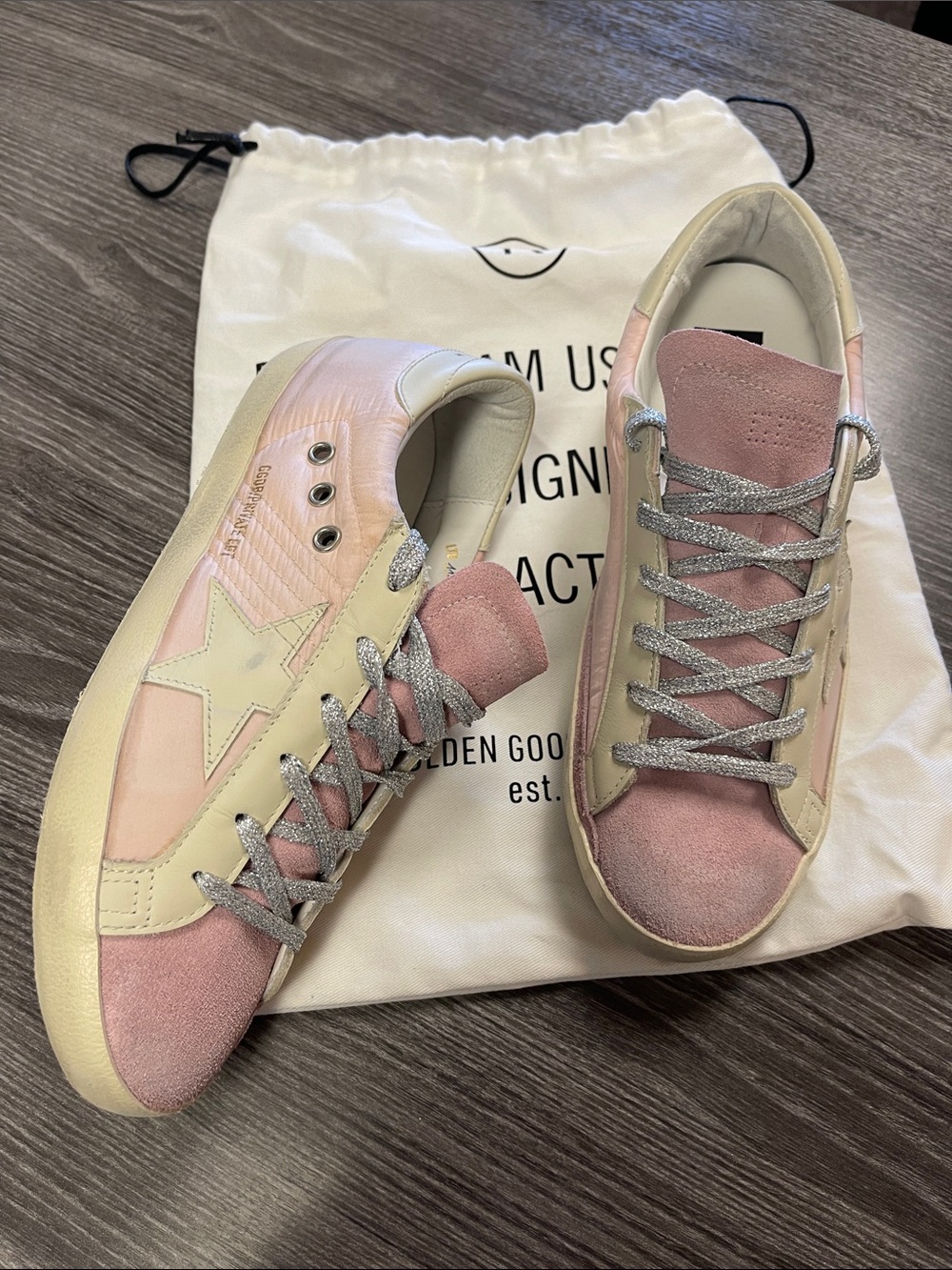 New! Golden goose super star pink limited edition 40